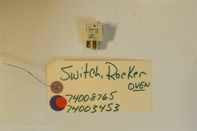JEN AIR STOVE 74008765 74003453 Switch, Rocker oven 2 prong USED JEN AIR STOVE 74008765 74003453 Switch, Rocker oven 2 prong USED